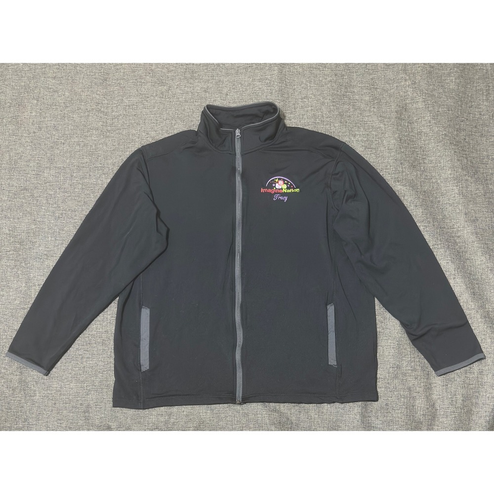 Sport-Tek Mens XL Full Zip Jacket ImagineNation Tracy Black